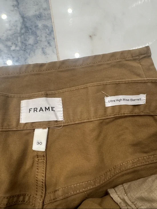 Frame Denim Ultra High Rise Barrel Jeans - Picture 6 of 8